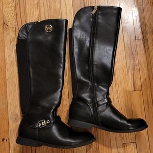 Michael Kors Girls Faux Leather Riding Boots